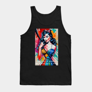 colorful abstract woman Tank Top